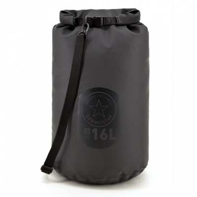 Гермомешок 16л ПВХ на текстильной основе  Черный