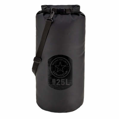 Гермомешок 25л ПВХ на текстильной основе  Черный